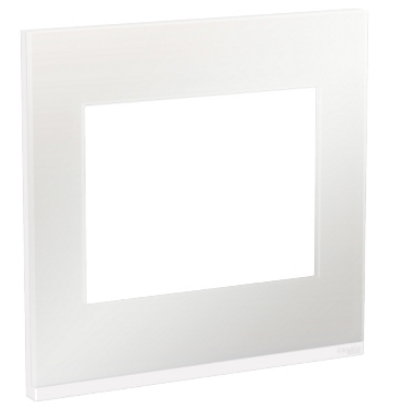 PLACA 6MOD + SUP 4X4 WHITE GLASS ORION
