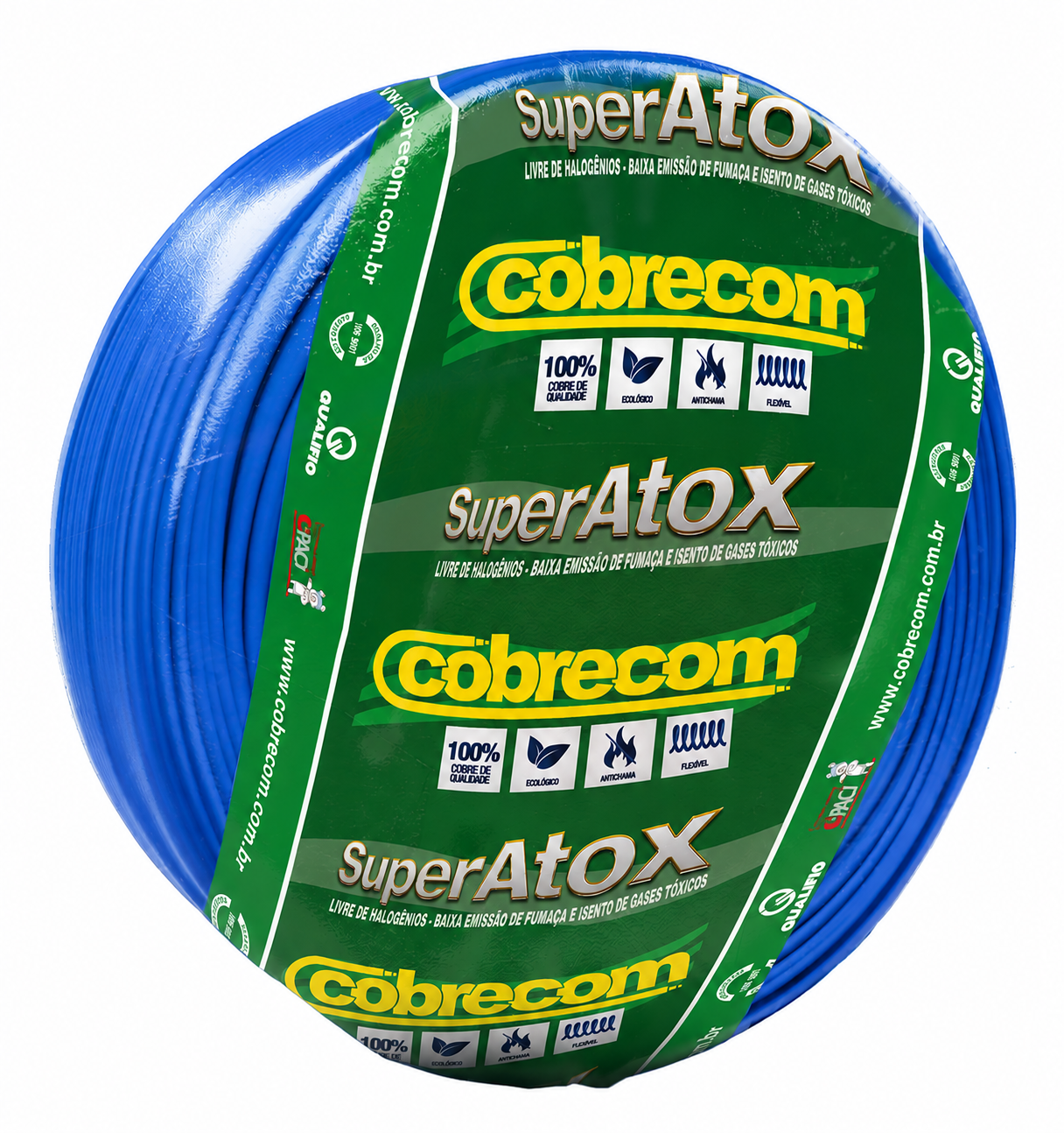 CABO FLEX ATOX 6.00MM 750V AZ COBRECOM