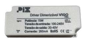 DRIVER DIMERIZÁVEL 15W VIGO