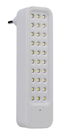 LUM EMERG C/PLUG 30 LEDS 1W 100LM 240V