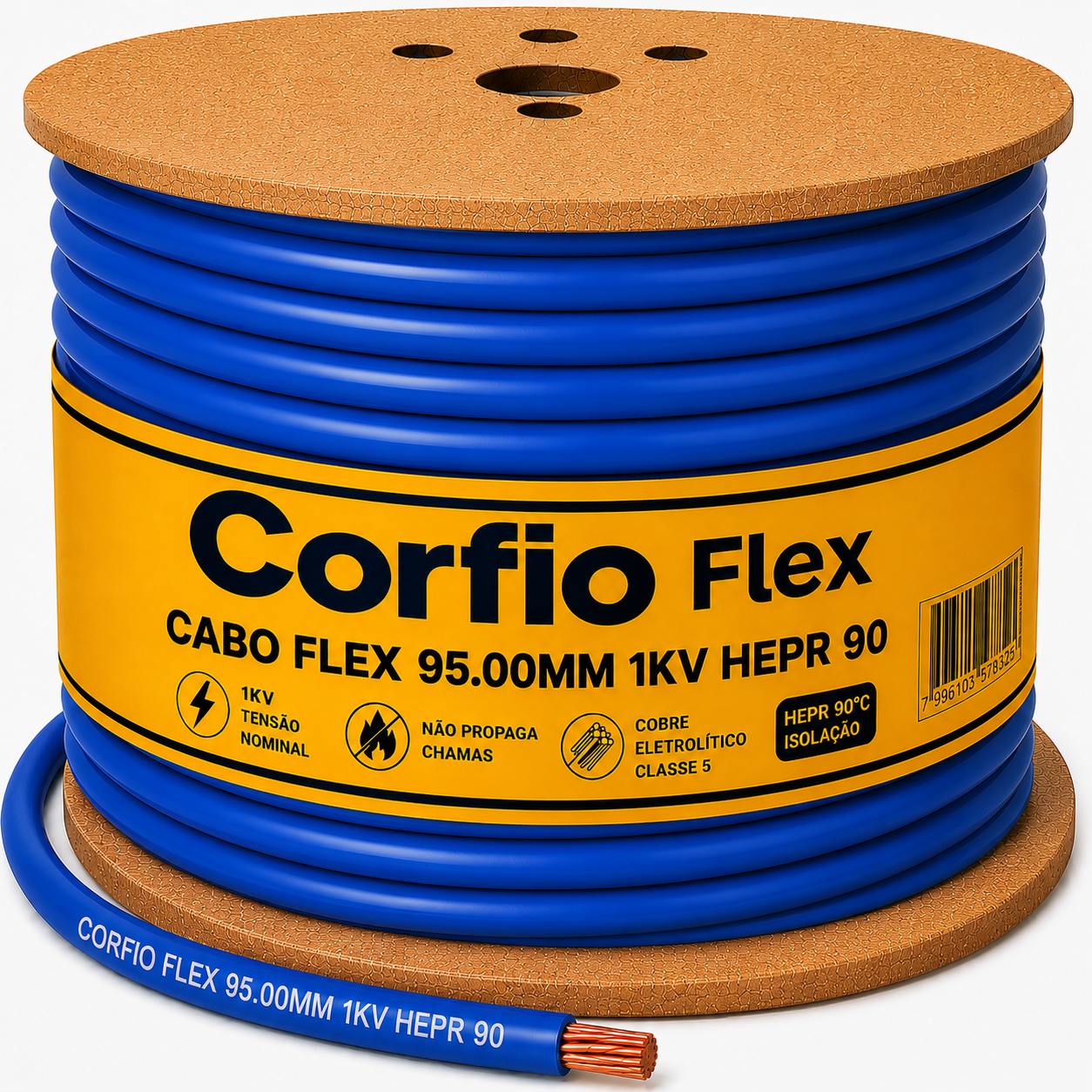 CABO FLEX 95.00MM 1KV HEPR 90 AZ CORFIO
