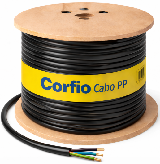 CABO PP 4X4.00MM 1KV HEPR 90 PT CORFIO M
