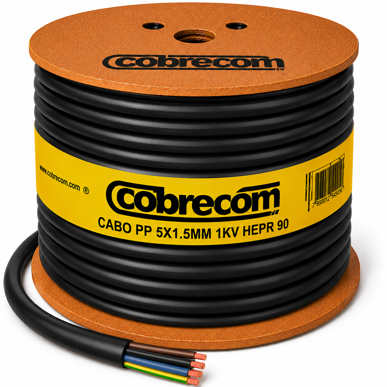 CABO PP 5X1.5MM 1KV HEPR 90 PT COBRECO