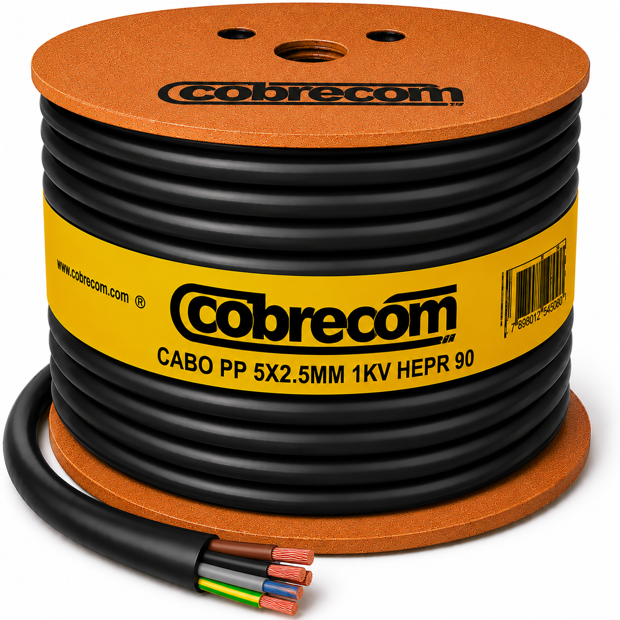 CABO PP 5X2.5MM 1KV HEPR 90 PT COBRECO