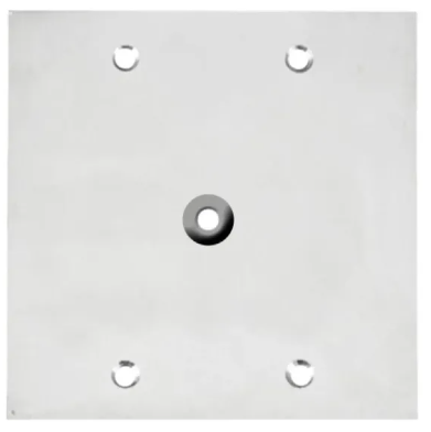 PLACPISO ALUMINIO POLIDO 4X4 FURO