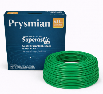 CABO FLEX 4.00MM 750V VD SUPERASTIC