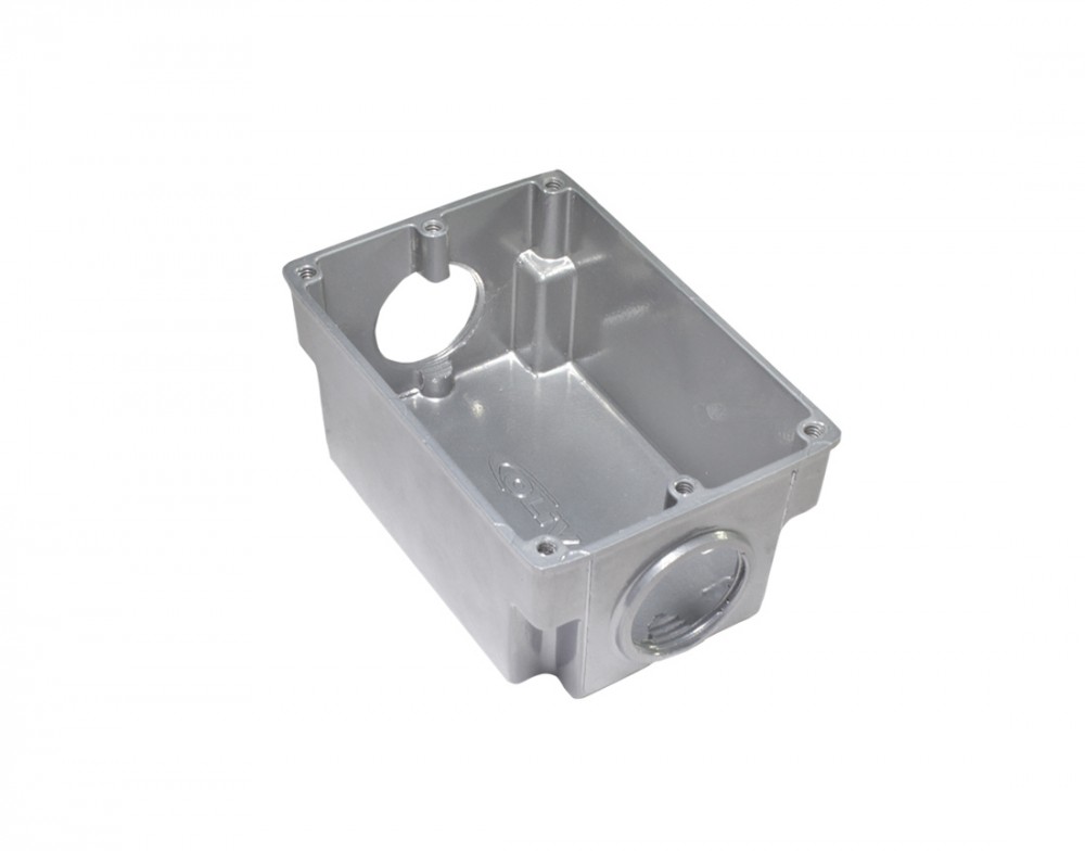 CX PISO 4X2 C/FURAÇÃO 3/4” AL FUND