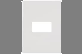 PLACA 1 POSTO 4X2 QUAD WHITE