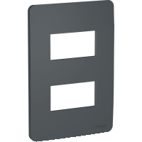 PLACA 2MOD SEP 4X2 STELLAR BLACK ORION