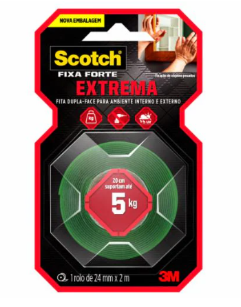 FITA DUPLA FACE FF 24MMX2M EXTREME