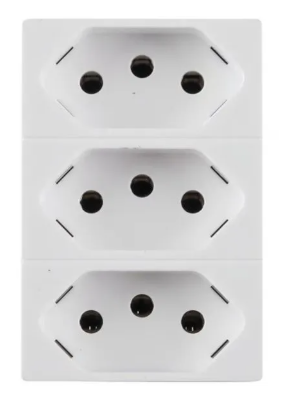 TOM TRIPLEX 2P+T 10A 250V B.AUTO BR PP+