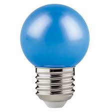 LAMP LED BOLINHA 1W AZ 10LM BIV