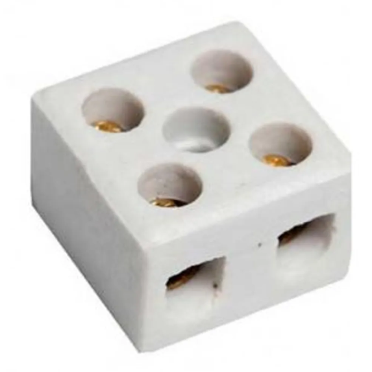 CONECTOR BIPOLAR PORCELANA 6MM 30A 600V