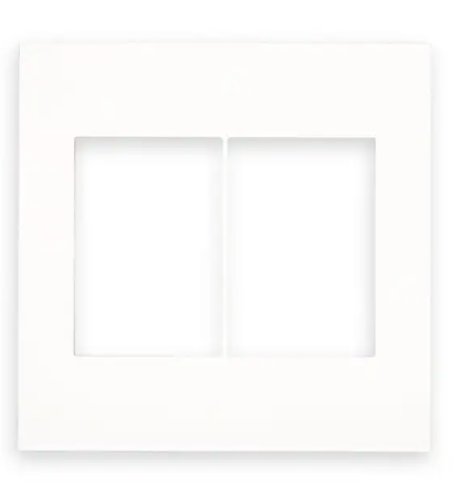 PLACA 3+3 POSTOS 4X4 QUAD WHITE