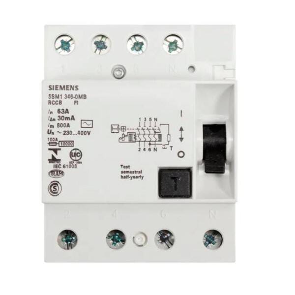 DR 4X63A 30MA 230/400V