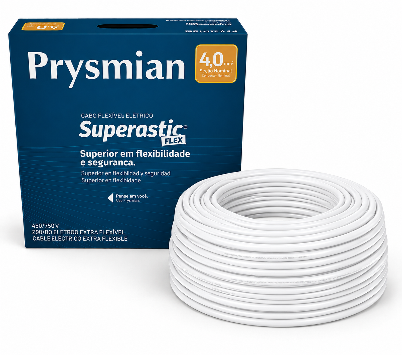 CABO FLEX 4.00MM 750V BR SUPERASTIC