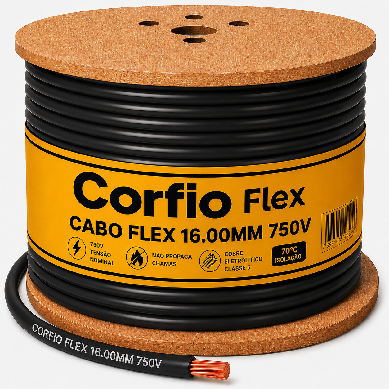CABO FLEX 16.00MM 750V PT CORFIO