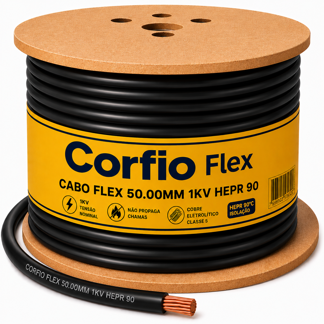CABO FLEX 50.00MM 1KV HEPR 90 PT CORFIO