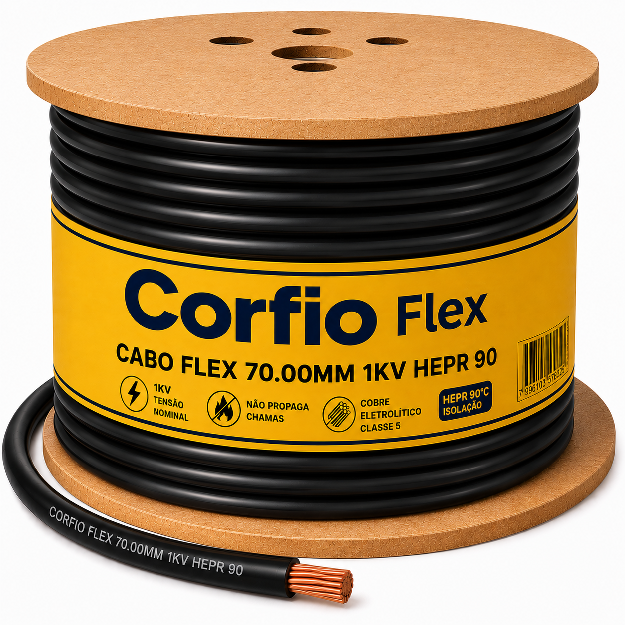 CABO FLEX 70.00MM 1KV HEPR 90 PT CORFIO