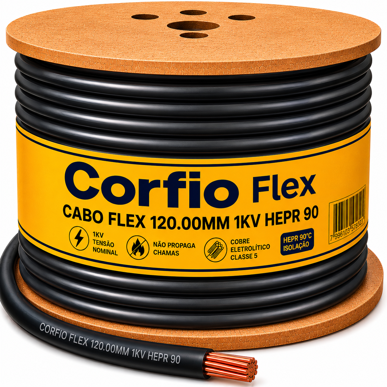 CABO FLEX 120.00MM 1KV HEPR 90 PT CORFIO