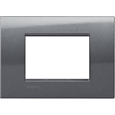 PLACA QUADRADA 3 POSTOS 4X2 - ACCIAIO