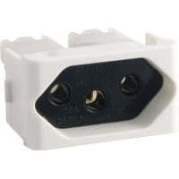 MODULO TOMADA 2P+T 20A 250V FUNDO PRETO
