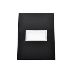 PLACA 2 POSTOS 4X2 QUAD MIRROR BLACK