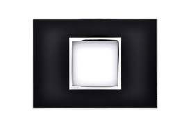 PLACA 2P 4X2 QUAD MIRROR BLACK