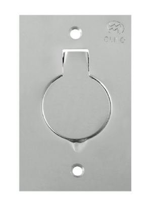 PLACA PISO CROMADA 4X2 1 TOM TEL