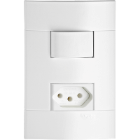 CONJ INT PARAL + TOM 2P+T 10A 250V PL/BR