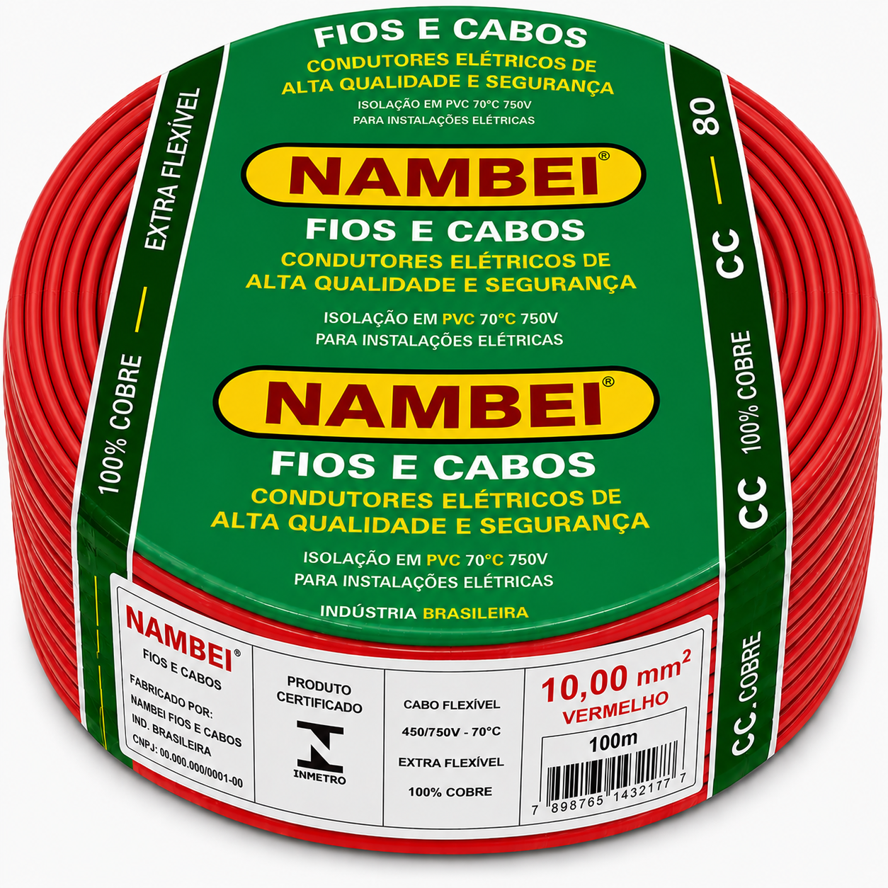 CABO FLEX 10.00MM 750V VM NAMBEI