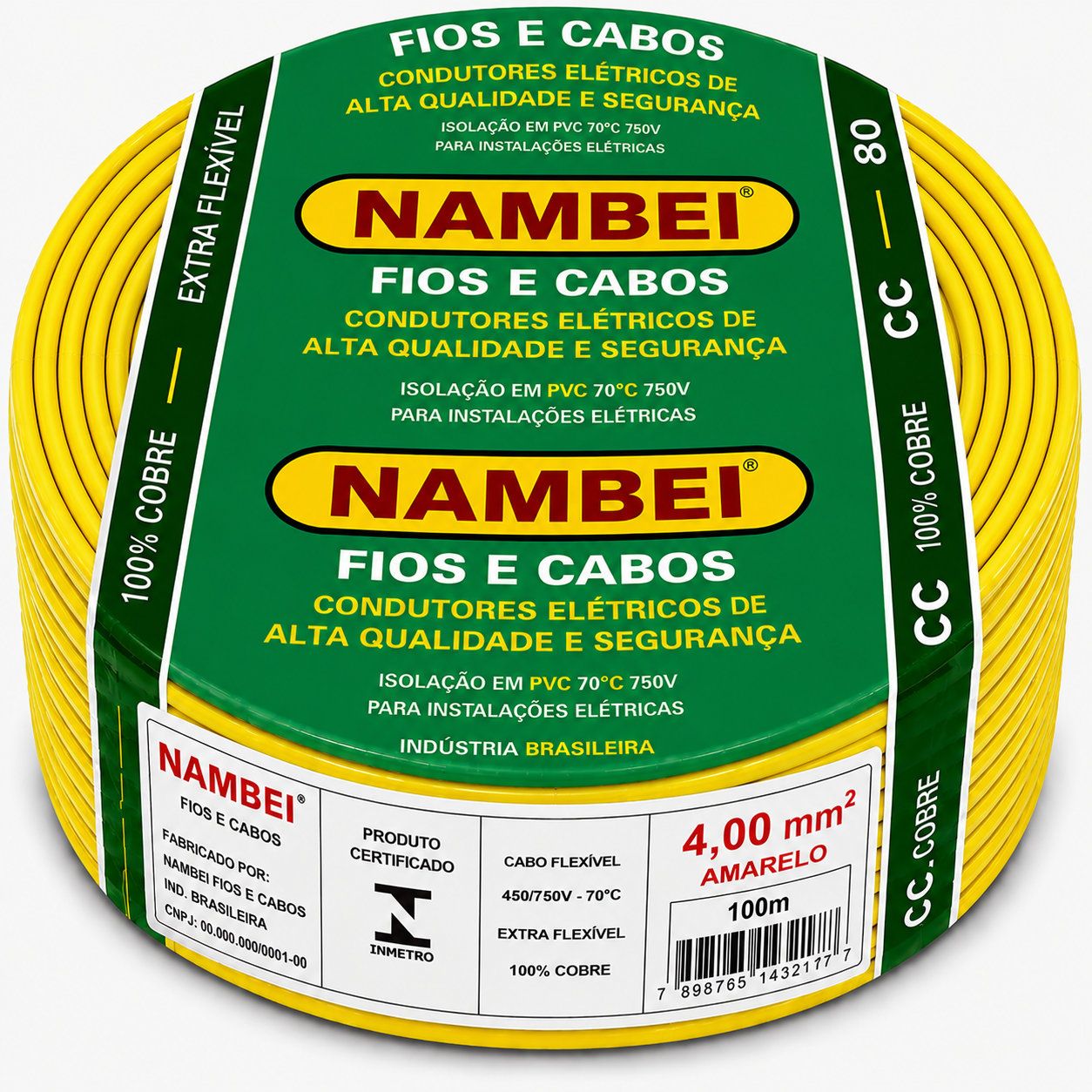 CABO FLEX 4.00MM 750V AM NAMBEI