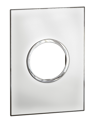 PLACA 2 POSTOS 4X2 RED MIRROR WHITE