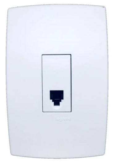 TOM TEL RJ11 2 FIOS 4X2 BR PP