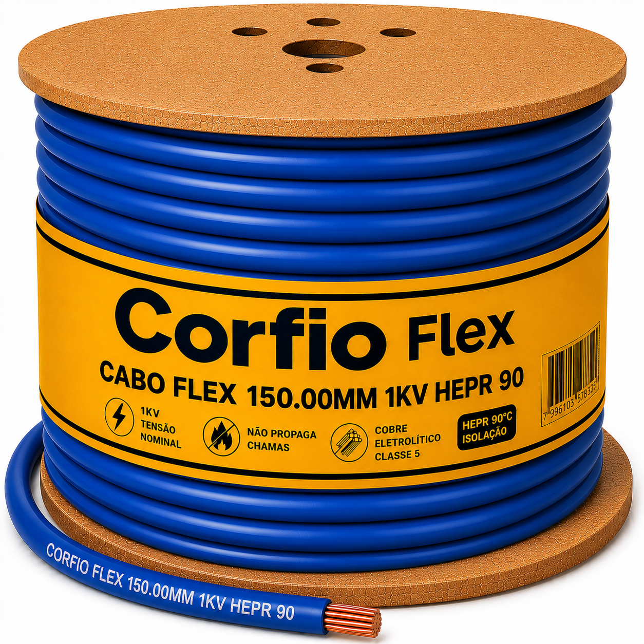 CABO FLEX 150.00MM 1KV HEPR 90 AZ CORFIO