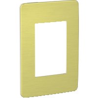 PLACA 3MOD 4X2 SOLAR YELLOW ORION