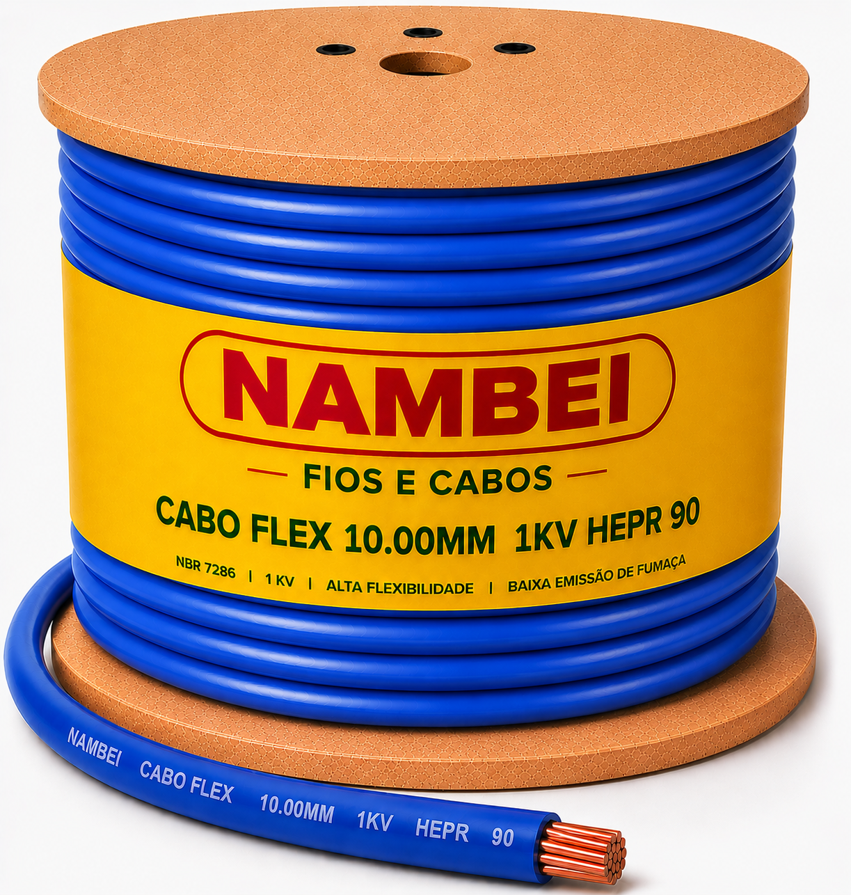 CABO FLEX 10.00MM 1KV HEPR 90 AZ NAMBEI