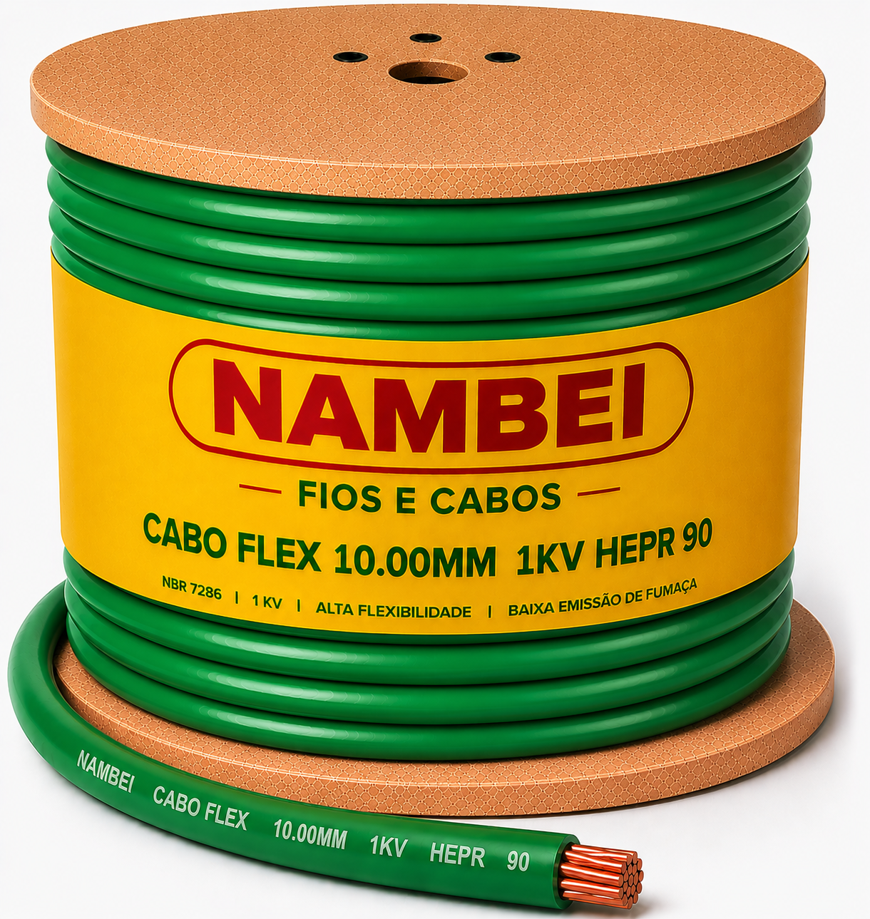 CABO FLEX 10.00MM 1KV HEPR 90 VD NAMBEI