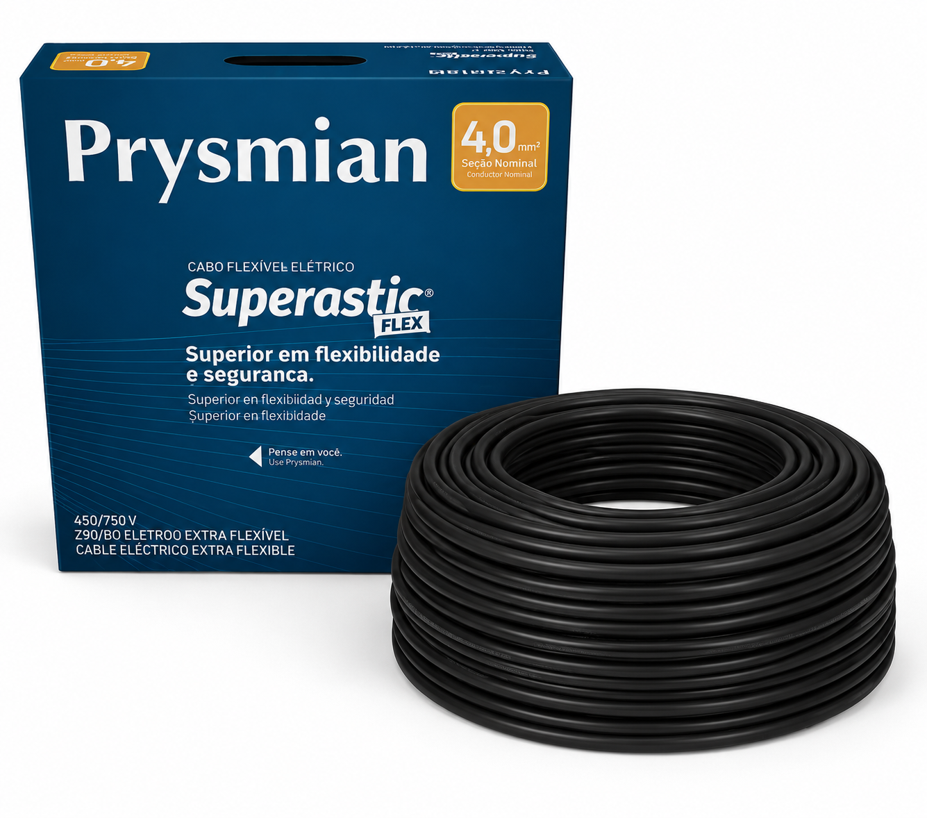 CABO FLEX 4.00MM 750V PT SUPERASTIC