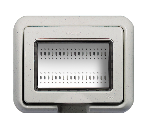PLACA HIDROBOX ESTANQUE IP55 BIANCO 4X2