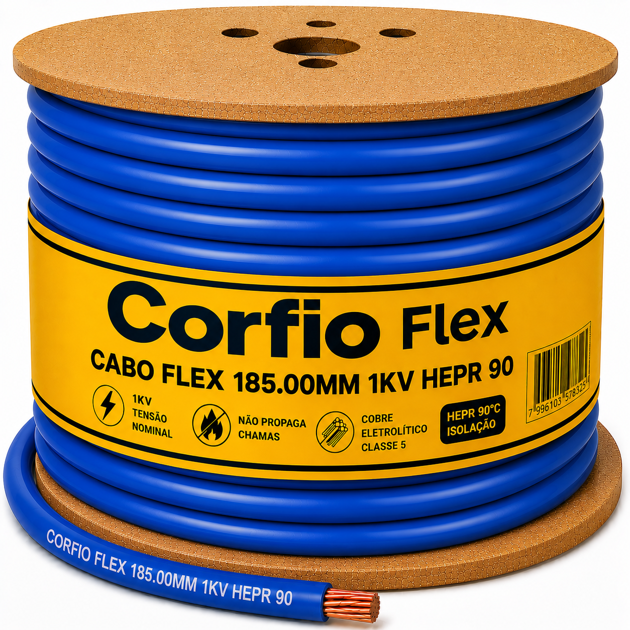 CABO FLEX 185.00MM 1KV HEPR 90 AZ CORFIO