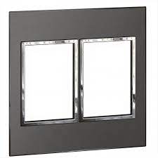 PLACA 3+3 POSTOS 4X4 QUAD BLACK BRUSHED