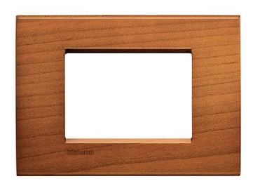 PLACA QUAD 3 POSTOS 4X2 CILIEGIO AMERIC