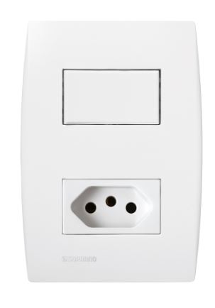 INT S + TOM 2P+T 10A 250V 4X2 BR ILUS