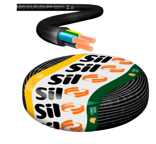 CABO PP 3X1.50MM 500V PT SIL