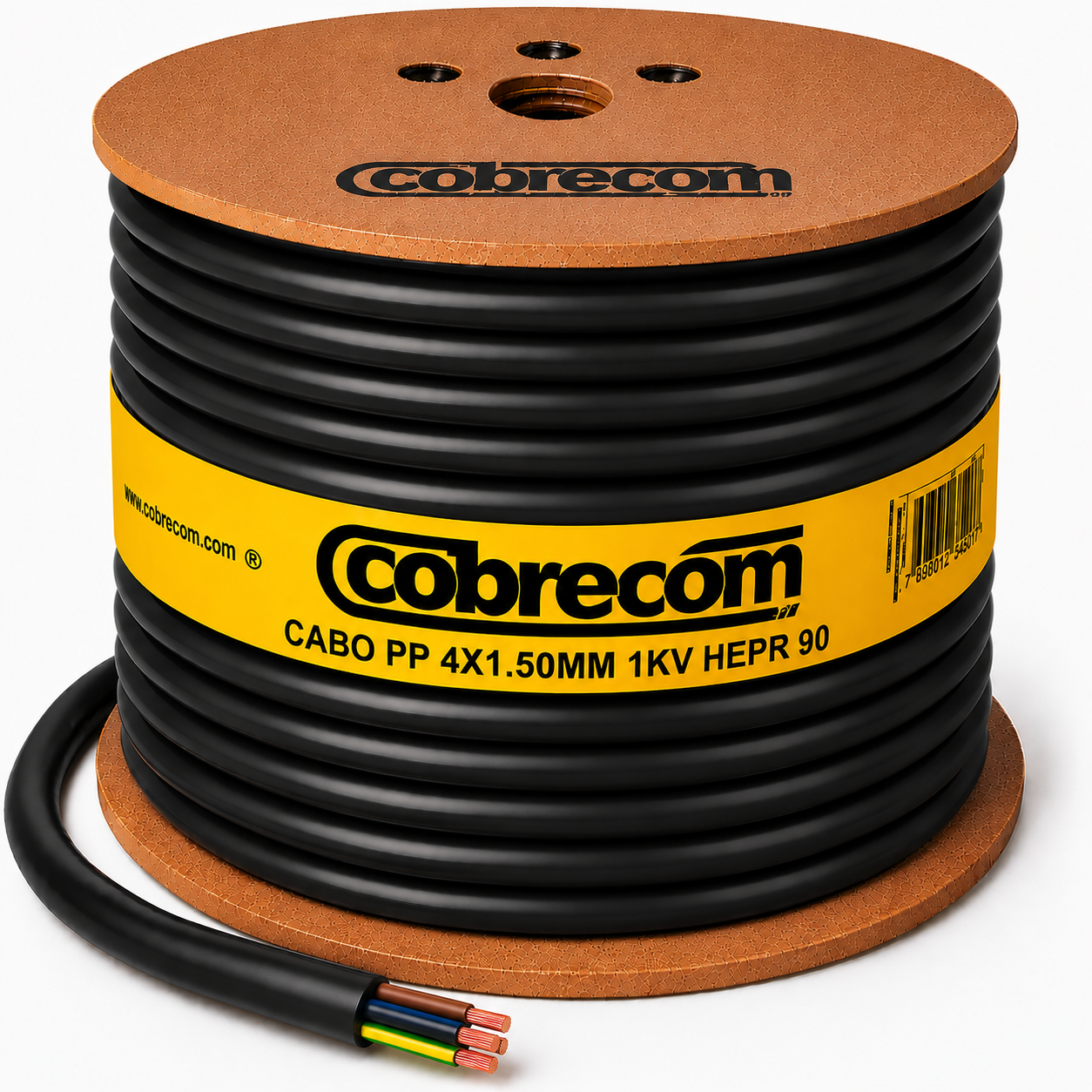 CABO PP 4X1.50MM 1KV HEPR 90 PT COBRECOM