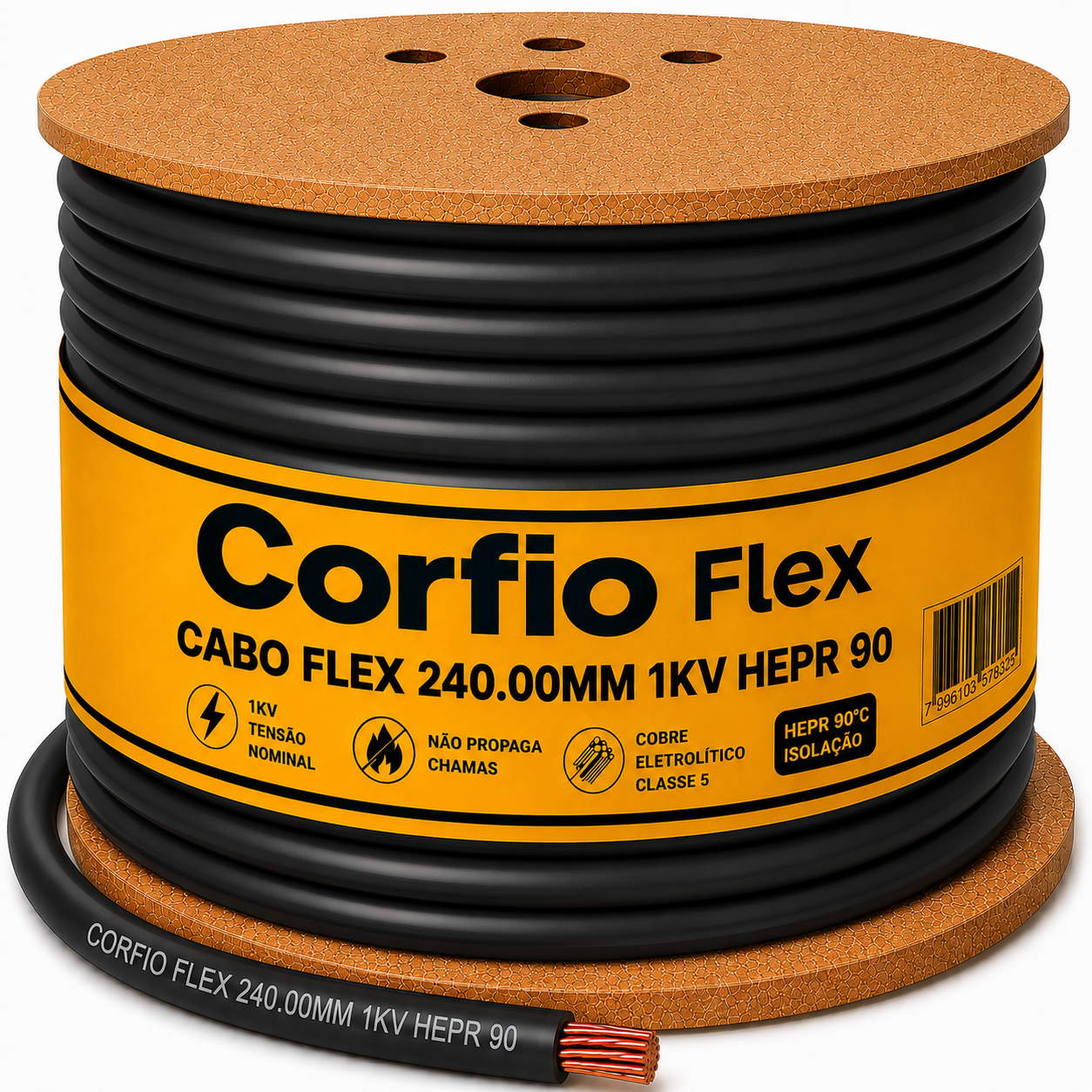 CABO FLEX 240.00MM 1KV HEPR 90 PT CORFIO