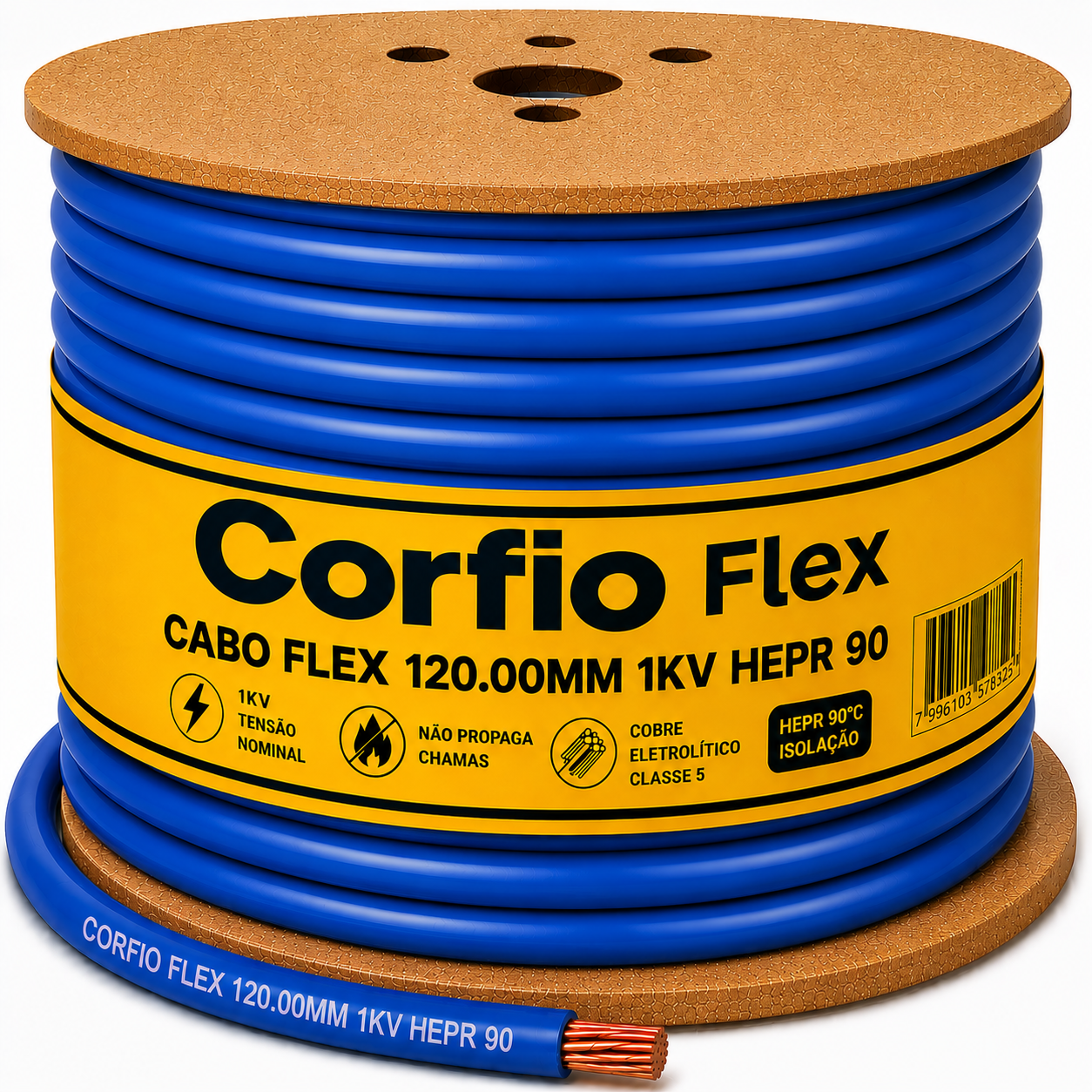 CABO FLEX 120.00MM 1KV HEPR 90 AZ CORFIO
