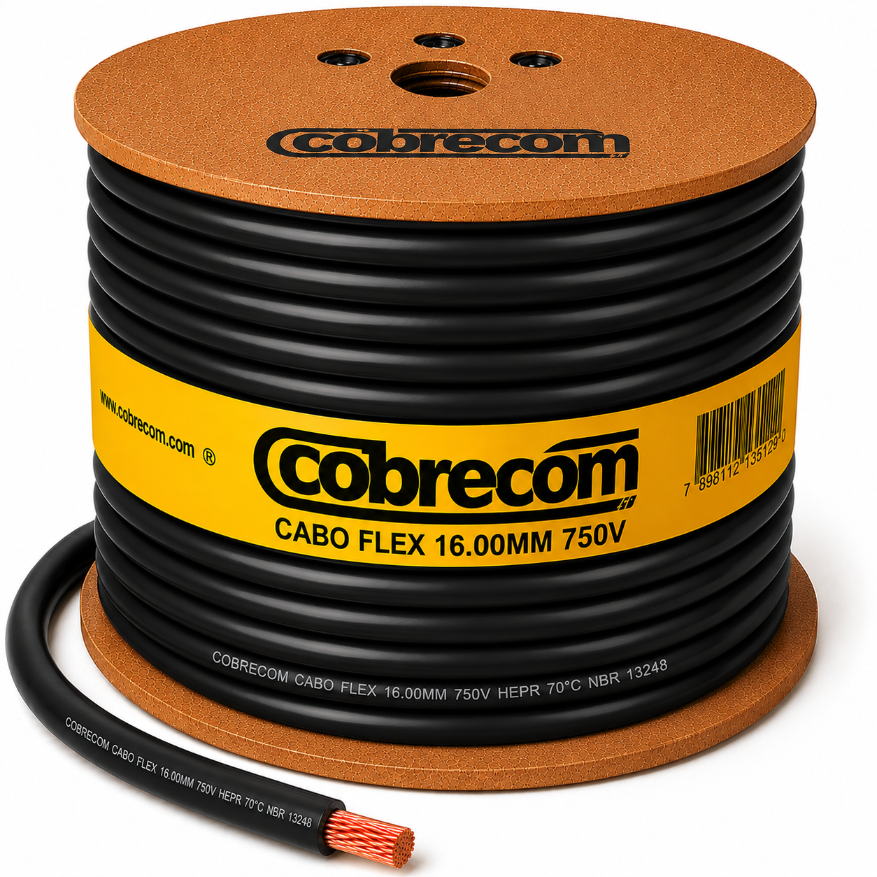 CABO FLEX 16.00MM 750V PT COBRECOM