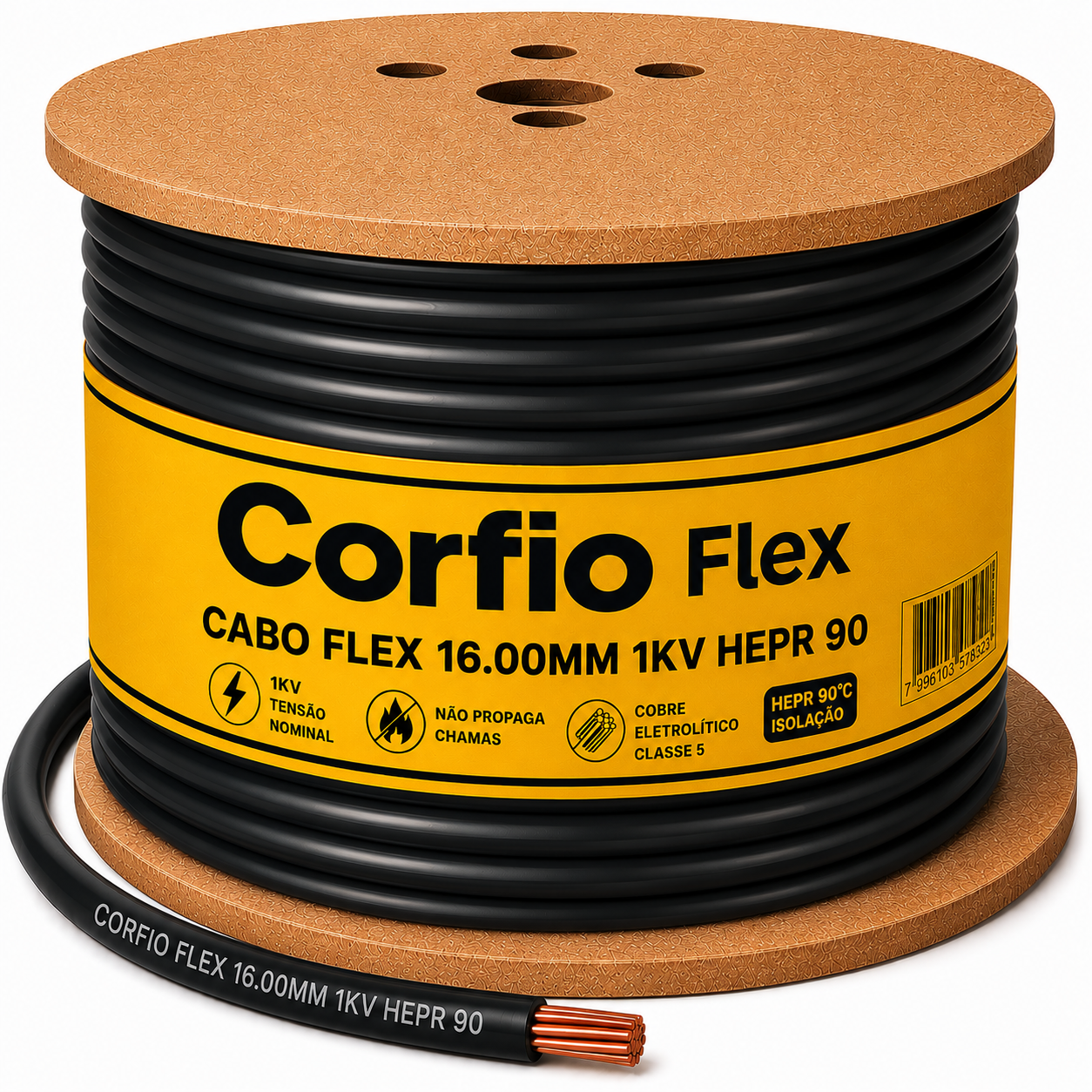 CABO FLEX 16.00MM 1KV HEPR 90 VM CORFIO